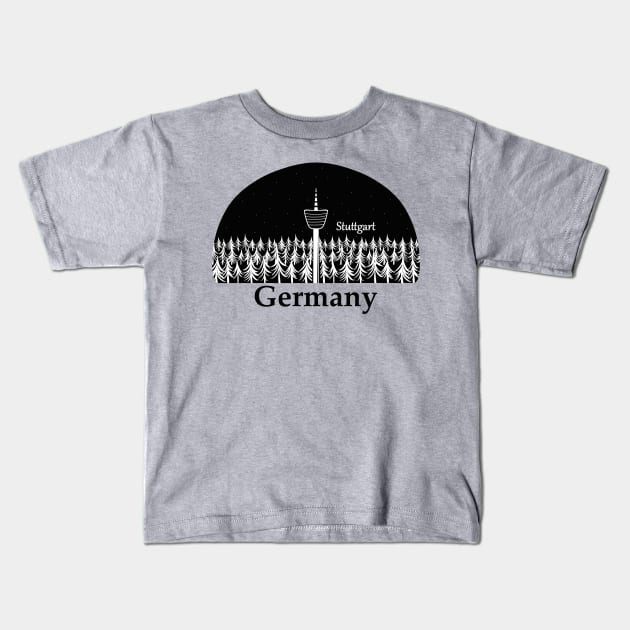 Stuttgart Germany Kids T-Shirt by PandLCreations